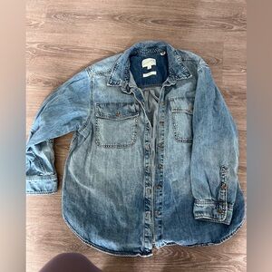 Denim Button-Up Shirt